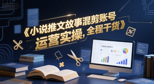小说推文故事混剪账号运营实操，全程干货-网创前栈
