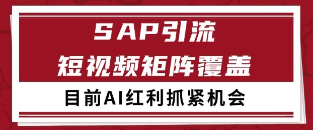 小红书某音sap赛道引流获客 自热矩阵日引200+【揭秘】-网创前栈