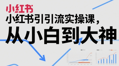 小红书引流实操课，从小白到大神-网创前栈