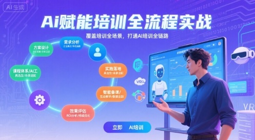 AI赋能培训全流程实站，覆盖培训全场景，打通 Al培训全链路-网创前栈