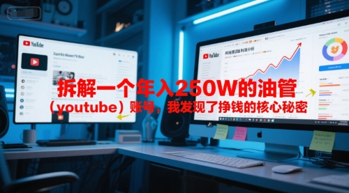 付费文章：拆解一个年入250W的油管（youtube）账号，我发现了挣钱的核心秘密-网创前栈
