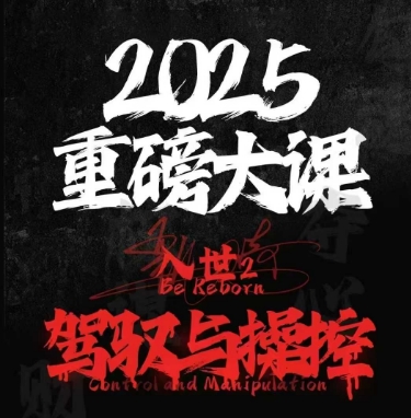 2025重磅大课，入世2，驾驭与控制-网创前栈