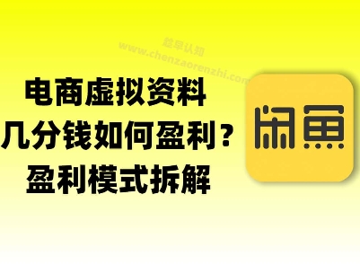 揭秘虚拟电商1分钱资料与卡券是如何获得收益的(详细拆解)-网创前栈