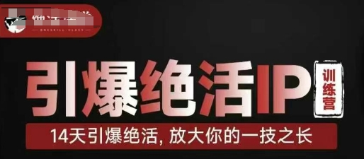 引爆绝活IP训练营，14天引爆绝活，放大你的一技之长-网创前栈