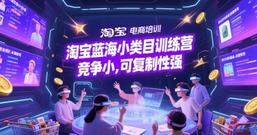 淘宝蓝海小类目训练营， 竞争小，可复制性强-网创前栈