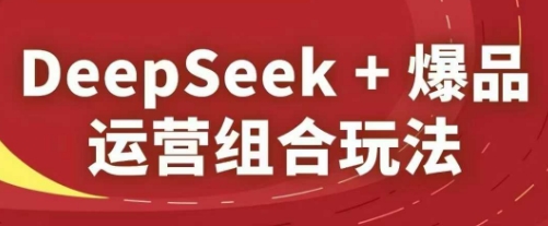 DeepSeek+爆品运营组合玩法，2025淘系精品课-网创前栈