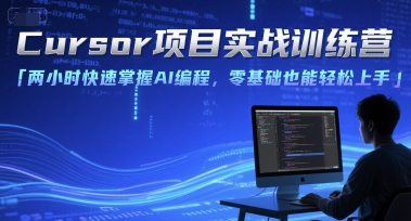 Cursor项目实战训练营，两小时快速掌握AI编程，零基础也能轻松上手-网创前栈