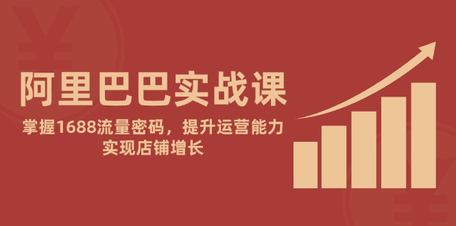 （14830期）阿里巴巴实战课：掌握1688流量密码，提升运营能力，实现店铺增长-网创前栈