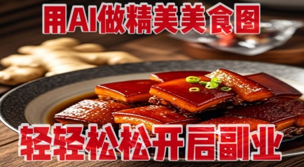 用AI做精美美食图，无需专业设备拍摄，轻轻松松开启副业-网创前栈