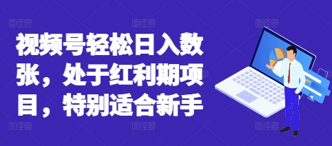 视频号轻松日入数张，处于红利期项目，特别适合新手-网创前栈