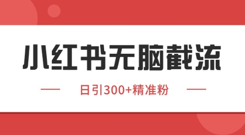 小红书截流同行客源，独家野路子获客玩法 日引200+暴力获客【揭秘】-网创前栈