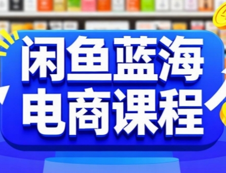 闲鱼蓝海电商课程，手把手助你快速上手，轻松实现闲鱼稳定盈利-网创前栈