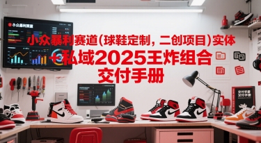小众暴利赛道(球鞋定制，二创项目)实体+私域2025王炸组合  交付手册-网创前栈