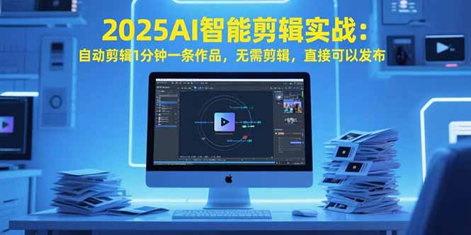 （15504期）2025AI智能剪辑实战：自动剪辑1分钟一条作品，无需剪辑，直接可以发布-网创前栈