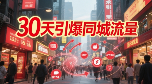 30天引爆同城流量：团购篇 认知篇 流量篇 来客篇 达人篇 老板人设IP篇 投流篇-网创前栈