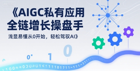 AIGC私有化应用全链增长操盘手，浅显易懂从0开始，轻松驾驭AI-网创前栈