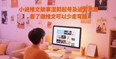 小说推文故事混剪起号及运营思路，看了做推文可以少走弯路-网创前栈
