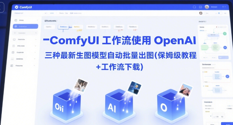 ComfyUI 工作流使用 OpenAI 三种最新生图模型自动批量出图(保姆级教程+工作流下载)-网创前栈