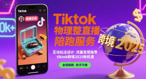 Tiktok物理整蛊直播陪跑服务-tiktok跨境2025-网创前栈
