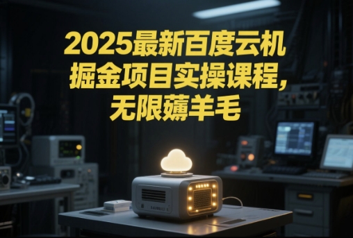 2025最新百度云机掘金项目实操课程单窗口保底5-10元月收益单窗口150+【揭秘】-网创前栈