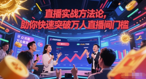 直播实战方法论，助你快速突破万人直播间门槛-网创前栈