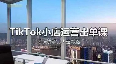 TikTok小店运营出单课，从开店选品、运营出单、发货回款，进行全流程讲解-网创前栈