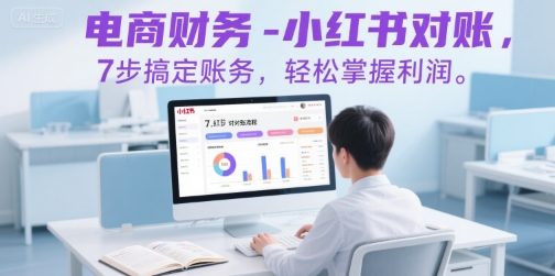 电商财务-小红书对账，7步搞定账务，轻松掌握利润-网创前栈
