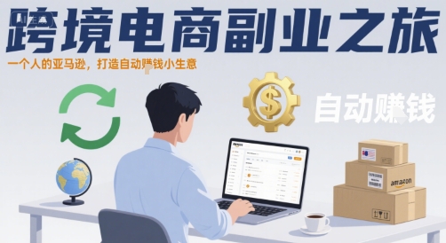 跨境电商副业之旅，一个人的亚马逊，打造自动賺钱小生意-网创前栈