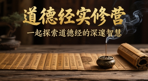 道德经实修营，一起探索道德经的深邃智慧-网创前栈