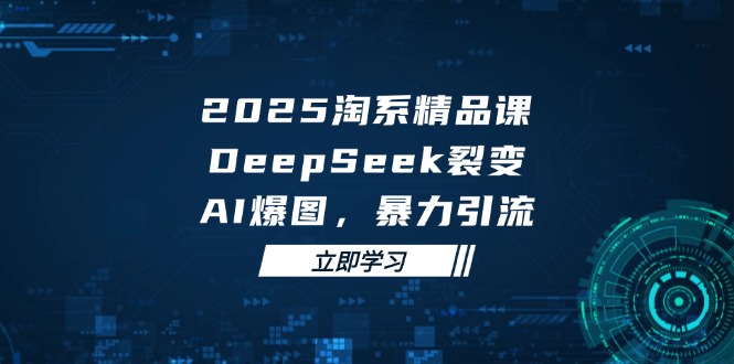 （14639期）2025 淘系精品课，DeepSeek 裂变，AI 爆图，暴力引流-网创前栈